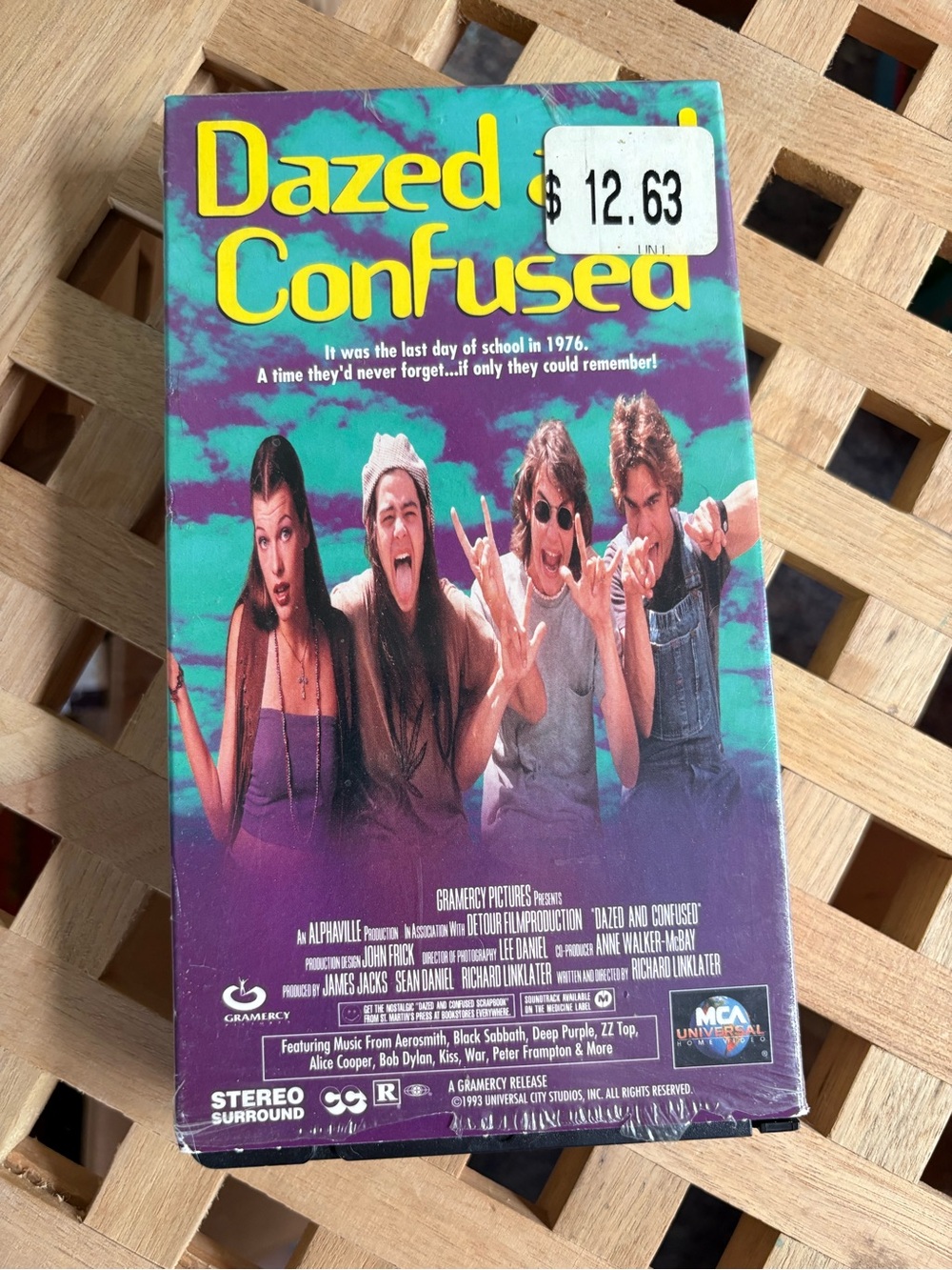Vintage VHS Dazed and Confused VHS tape movie